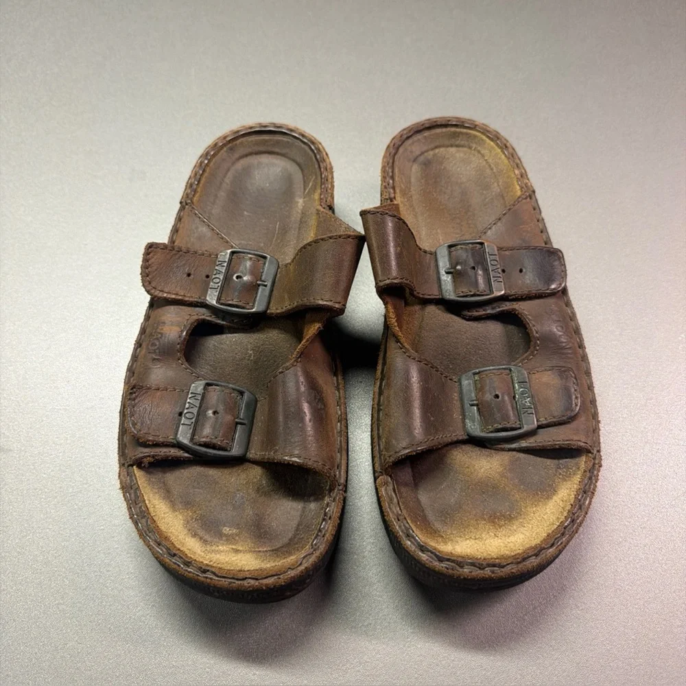Naot Men’s Mikael Slide Sandals Crazy Horse Leather Size‎ 39 US 6-6.5 Comfort